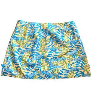 Lilly Pulitzer vintage colorful crocodile 🐊 mini skirt. Size 12